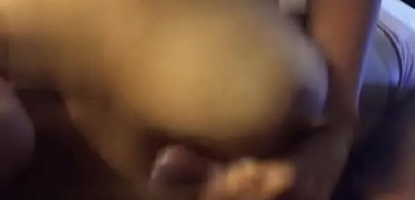  Beautiful Wife with heavy boobs sucking cock